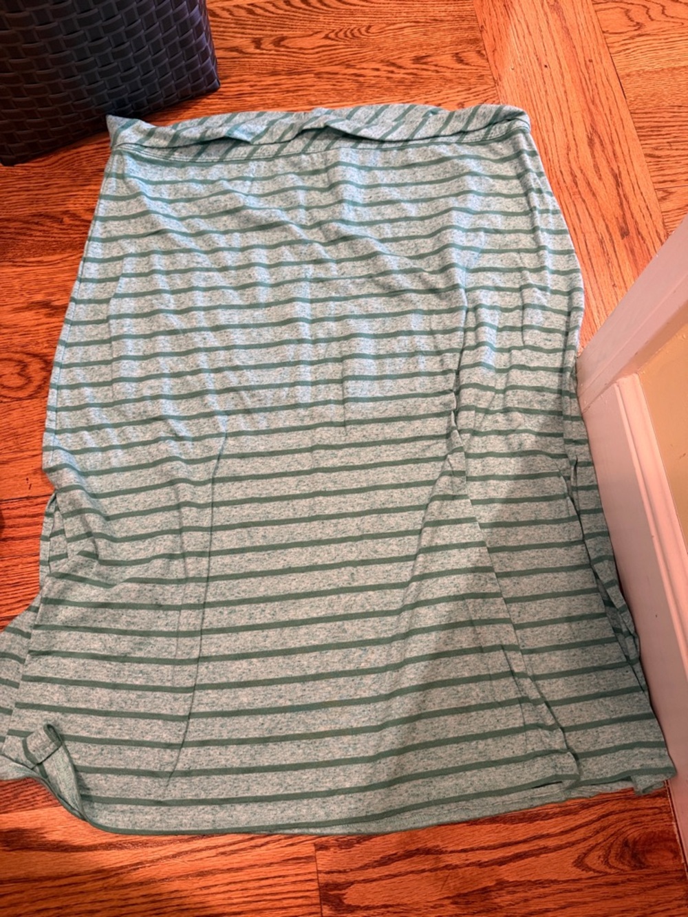 Lucy Green Striped Maxi Skirt